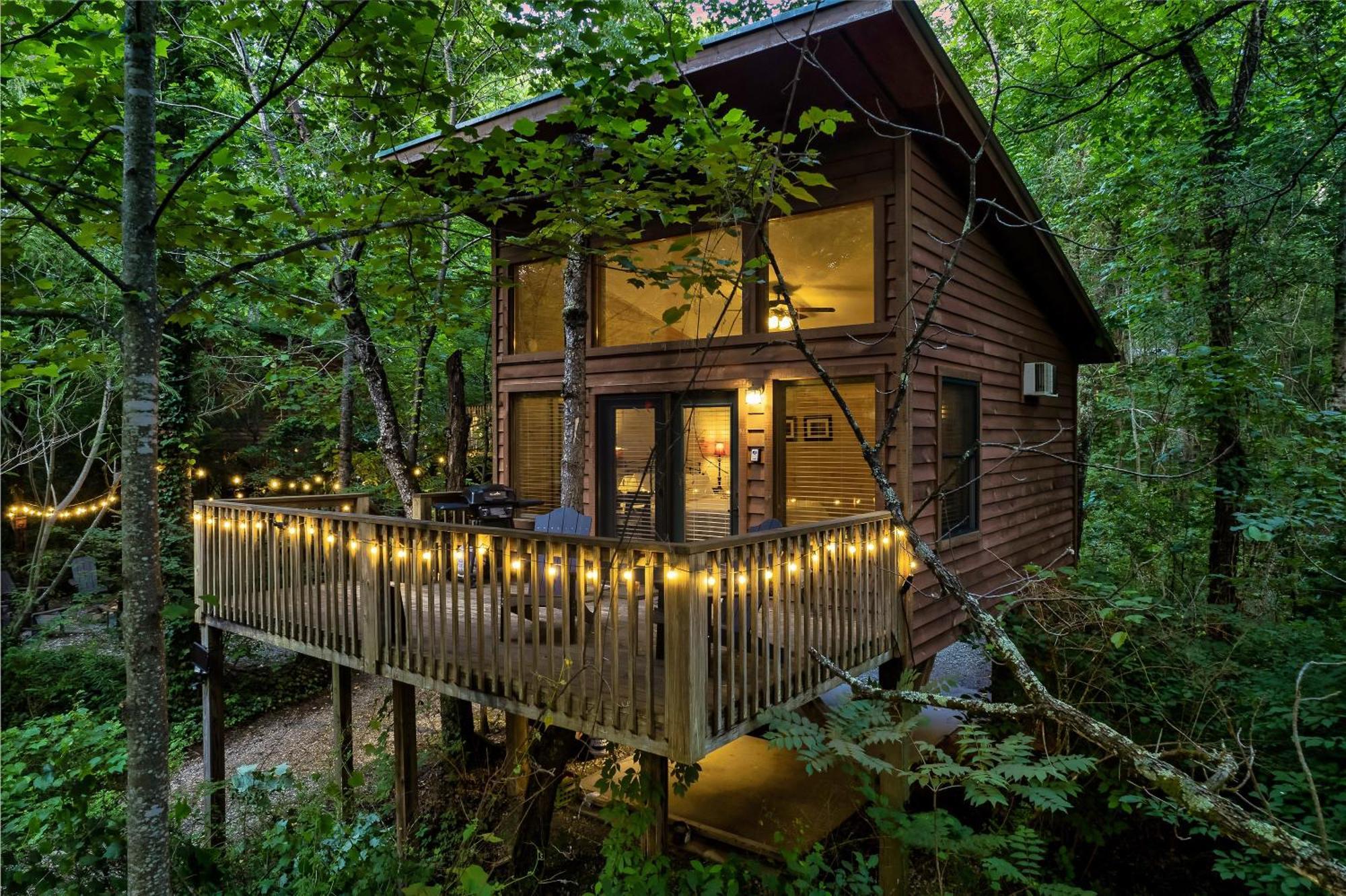 Rivers Edge Treehouses Robbinsville Bagian luar foto