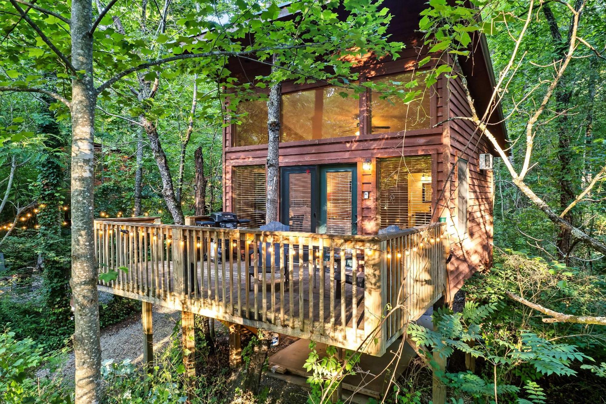 Rivers Edge Treehouses Robbinsville Bagian luar foto