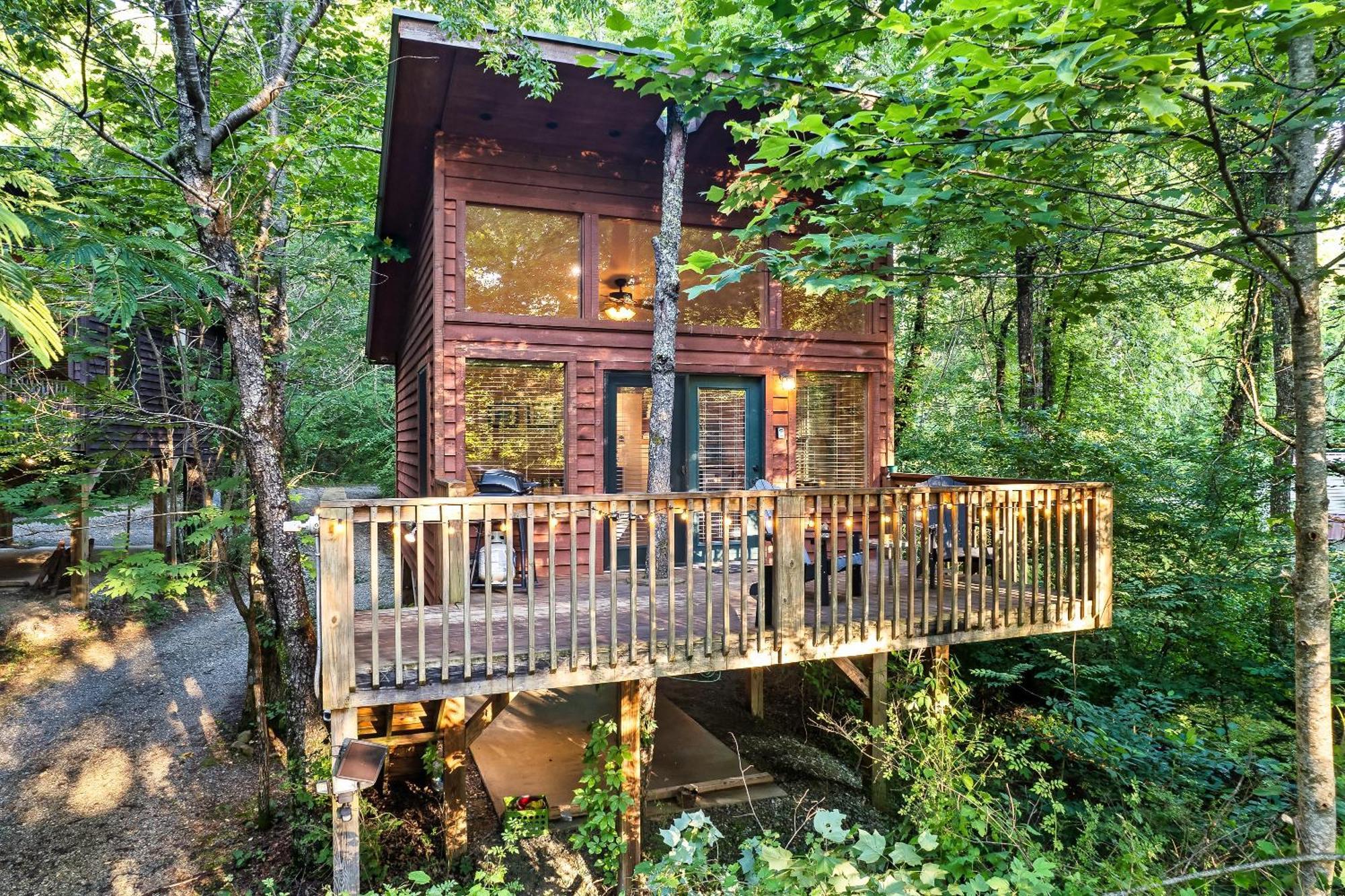 Rivers Edge Treehouses Robbinsville Bagian luar foto