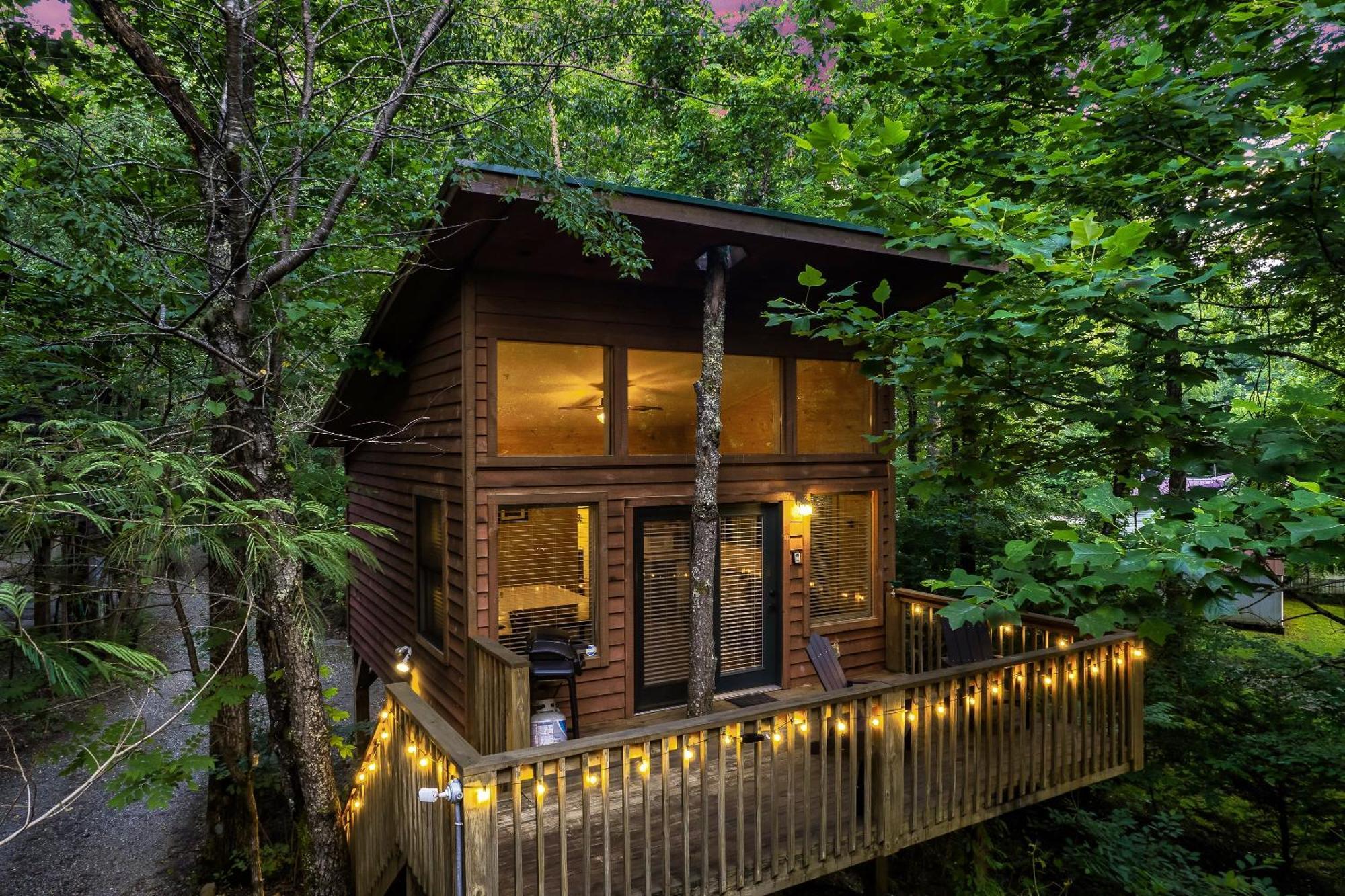 Rivers Edge Treehouses Robbinsville Bagian luar foto