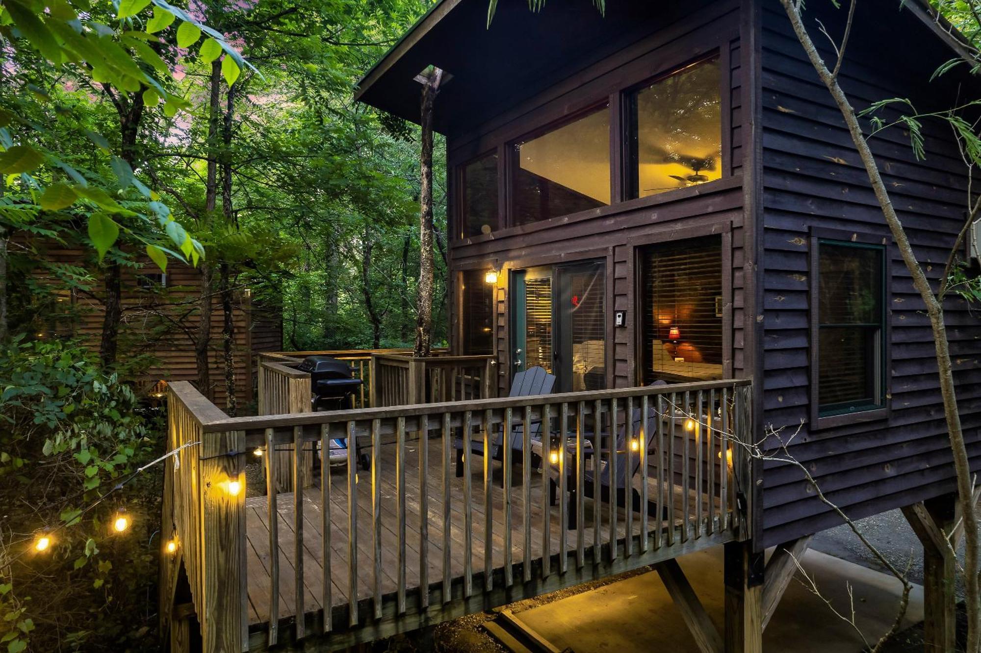 Rivers Edge Treehouses Robbinsville Bagian luar foto