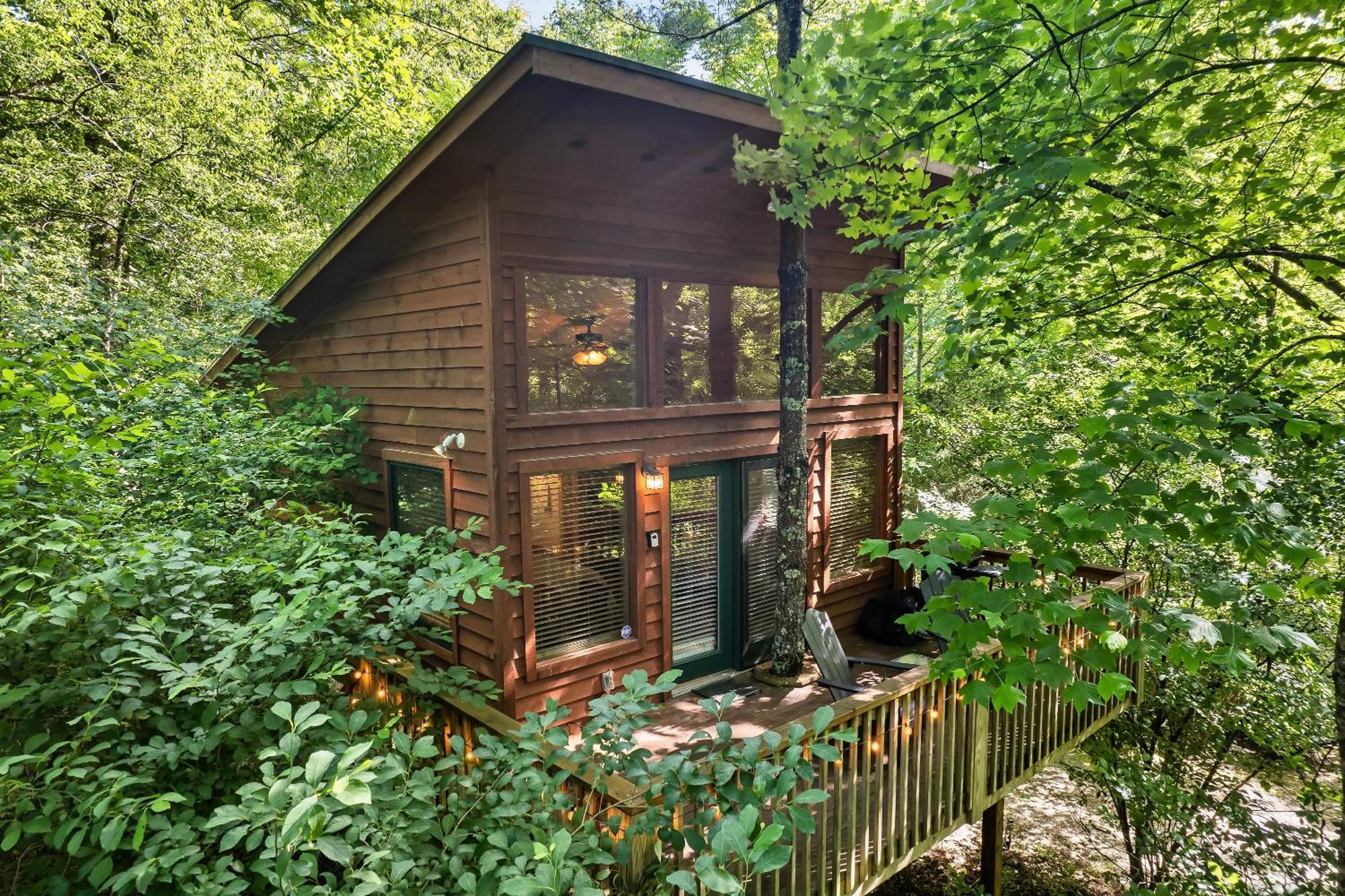 Rivers Edge Treehouses Robbinsville Bagian luar foto