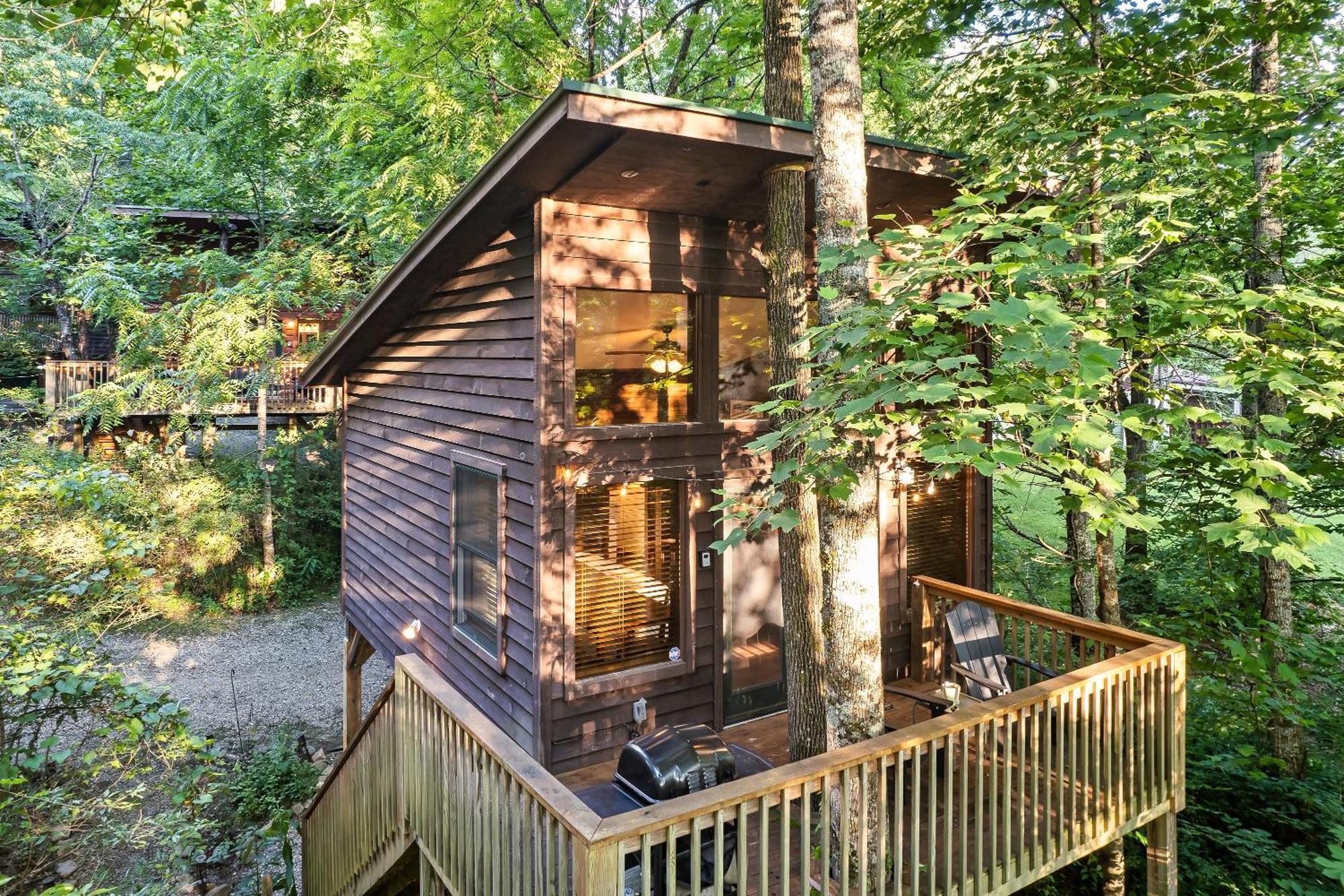 Rivers Edge Treehouses Robbinsville Bagian luar foto