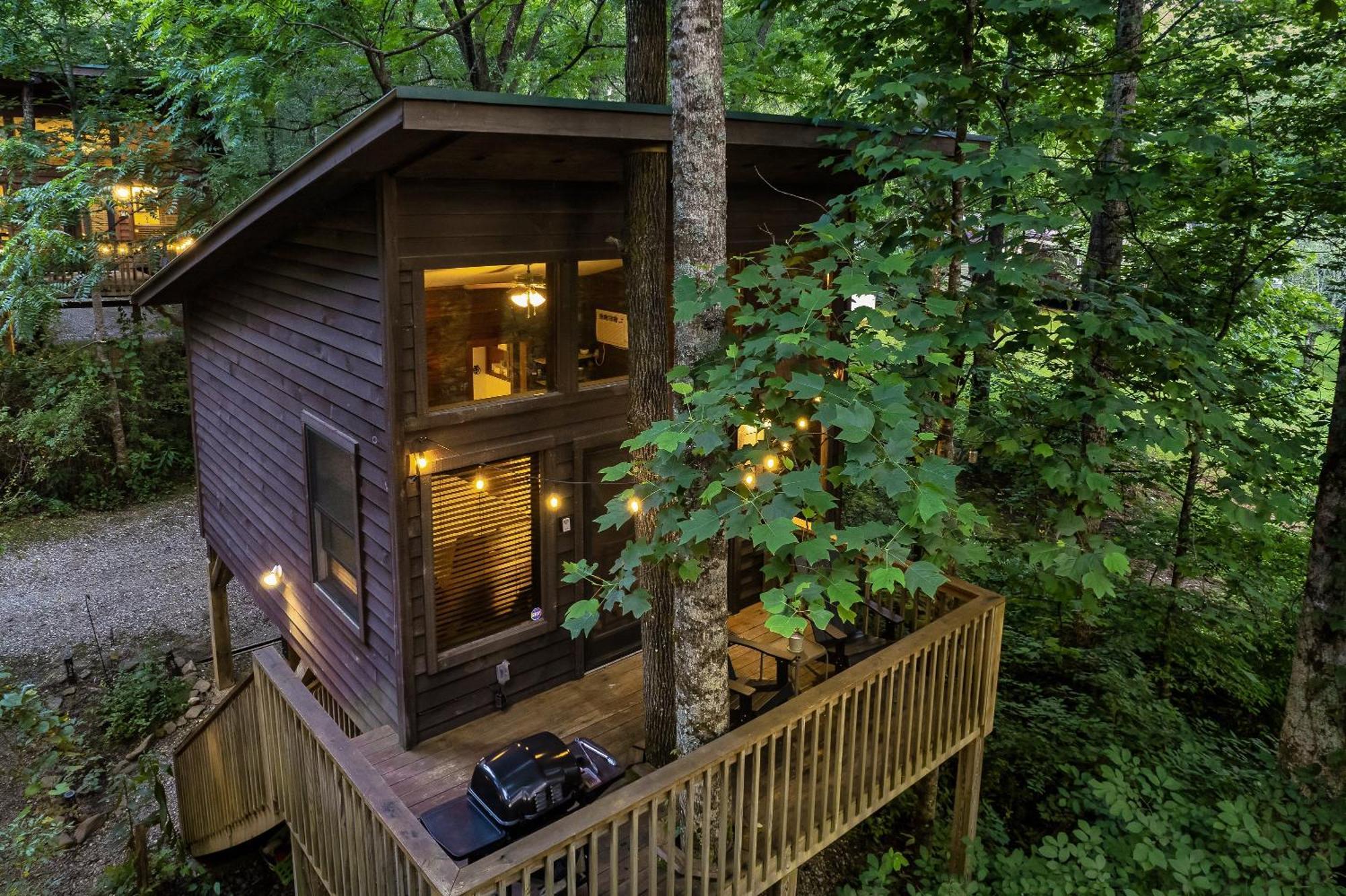 Rivers Edge Treehouses Robbinsville Bagian luar foto