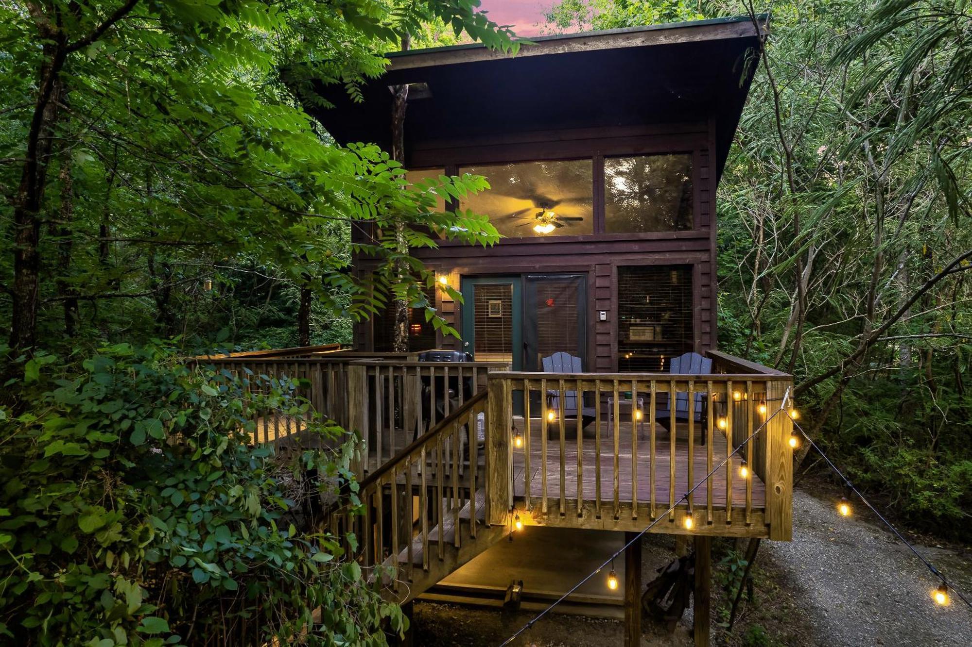 Rivers Edge Treehouses Robbinsville Bagian luar foto