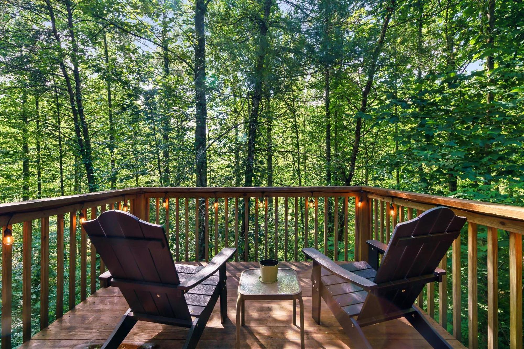 Rivers Edge Treehouses Robbinsville Bagian luar foto