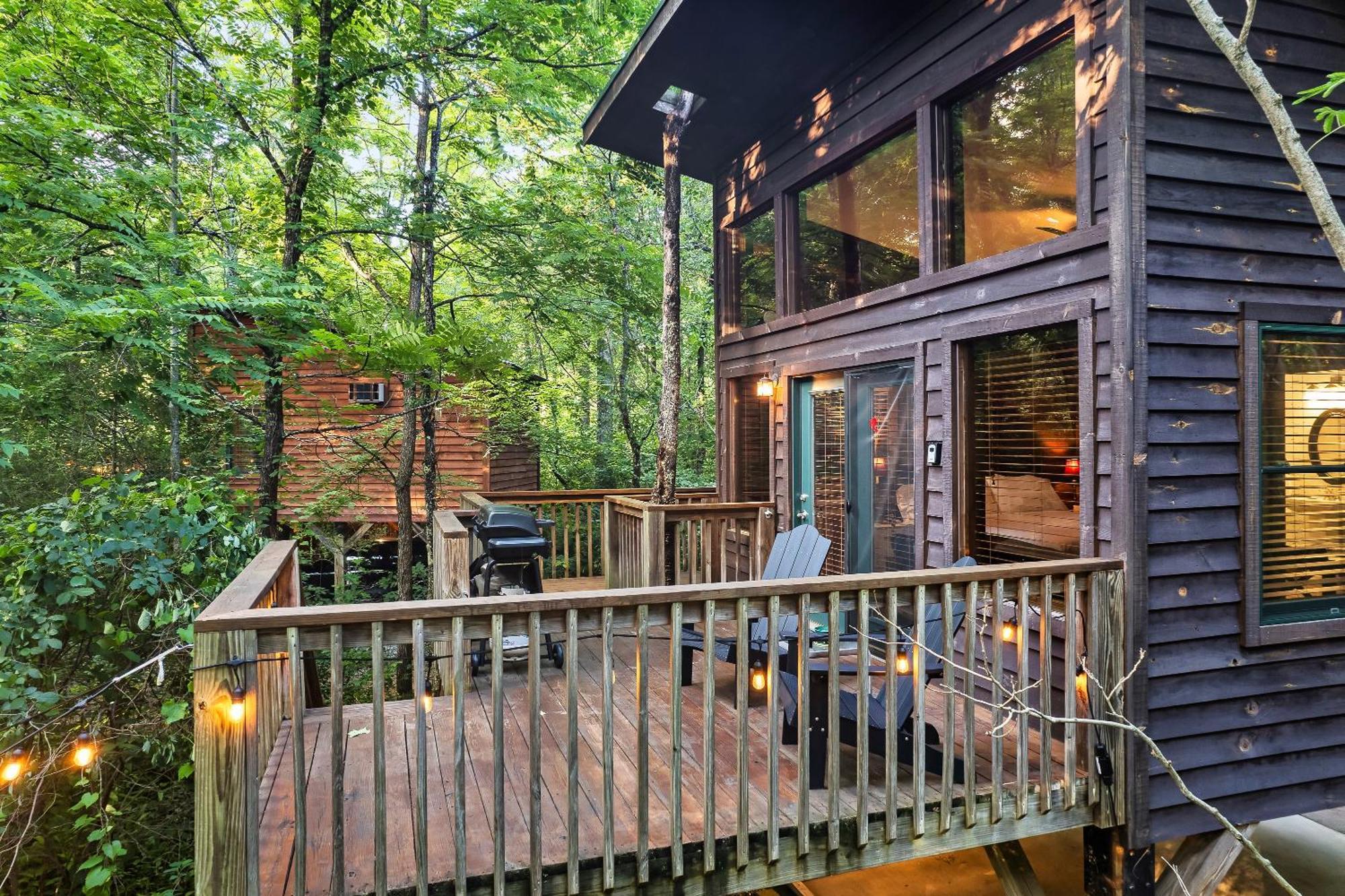 Rivers Edge Treehouses Robbinsville Bagian luar foto