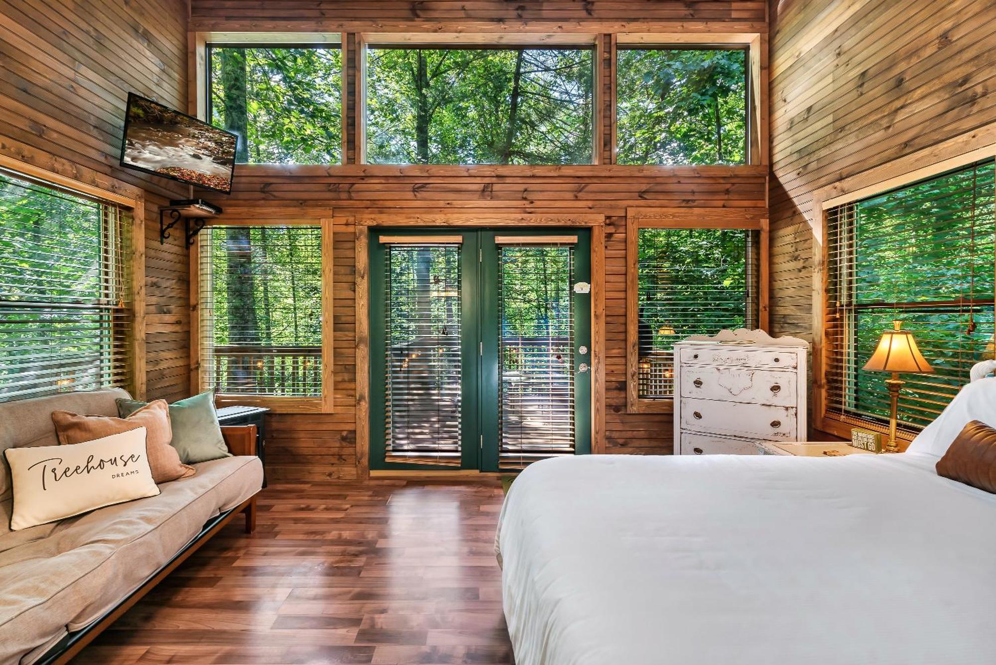 Rivers Edge Treehouses Robbinsville Bagian luar foto