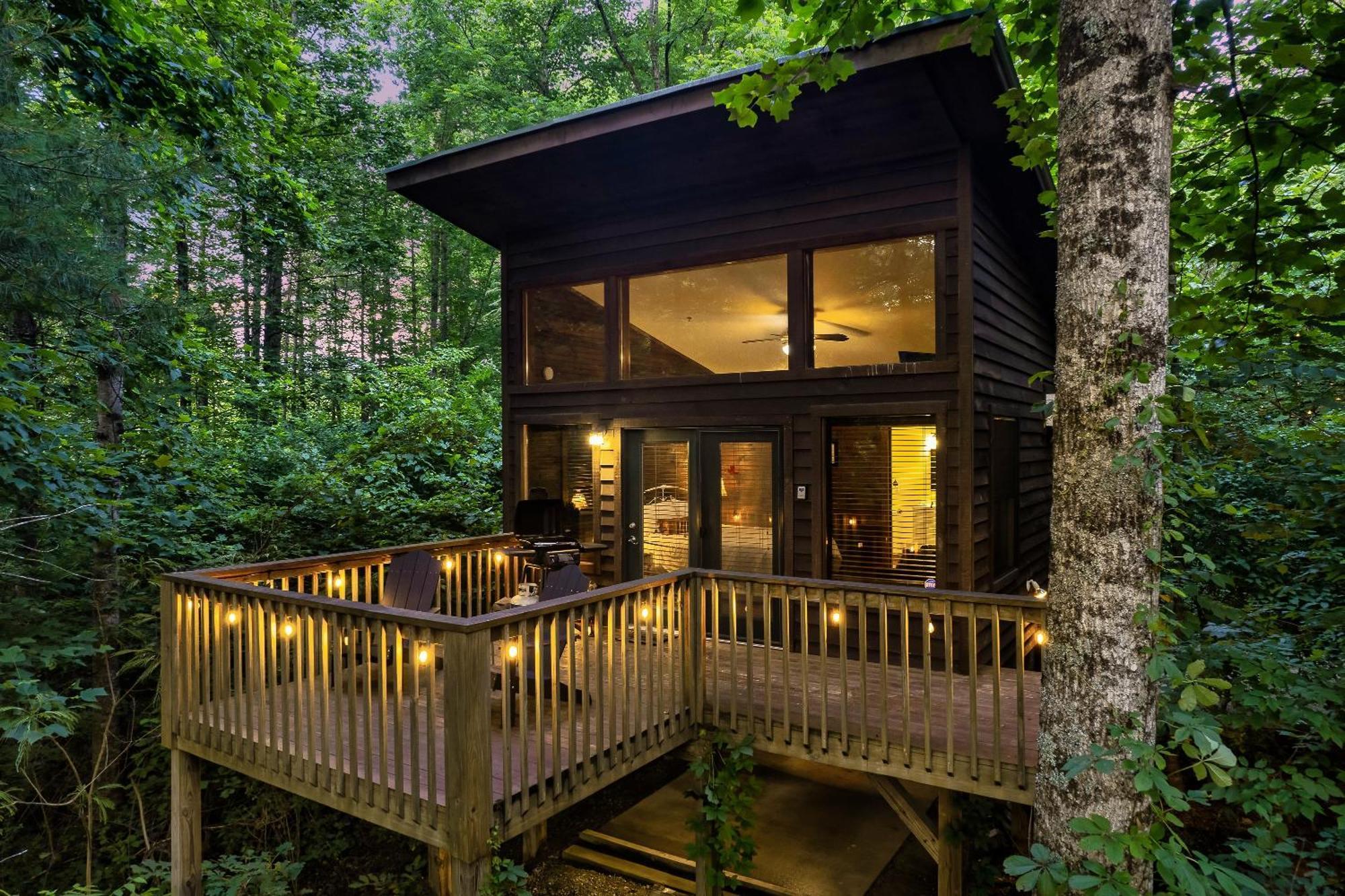 Rivers Edge Treehouses Robbinsville Bagian luar foto