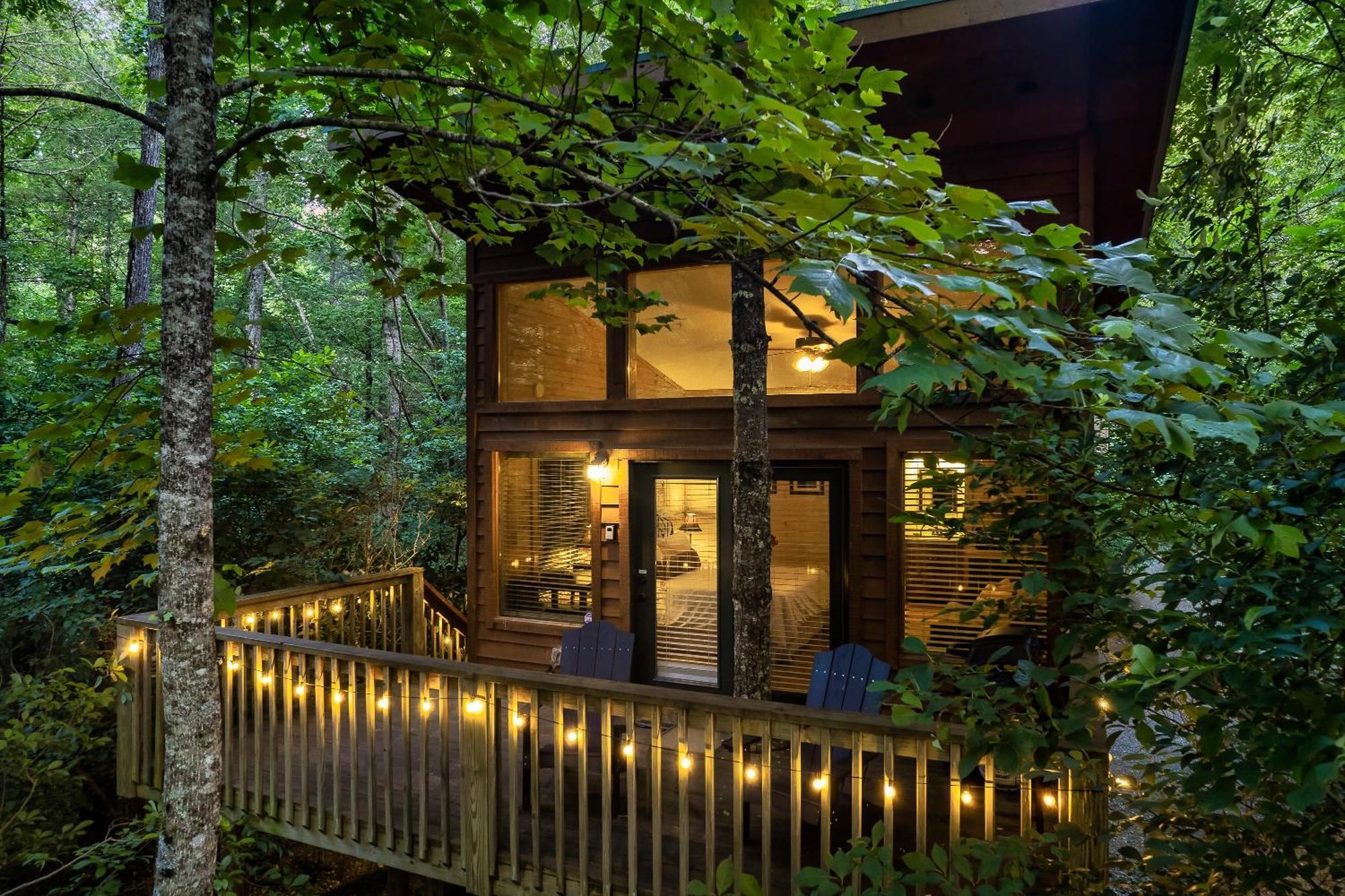 Rivers Edge Treehouses Robbinsville Bagian luar foto